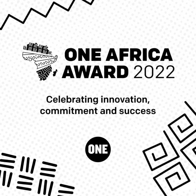 Applications to the 2022 ONE Africa Awards are now open!