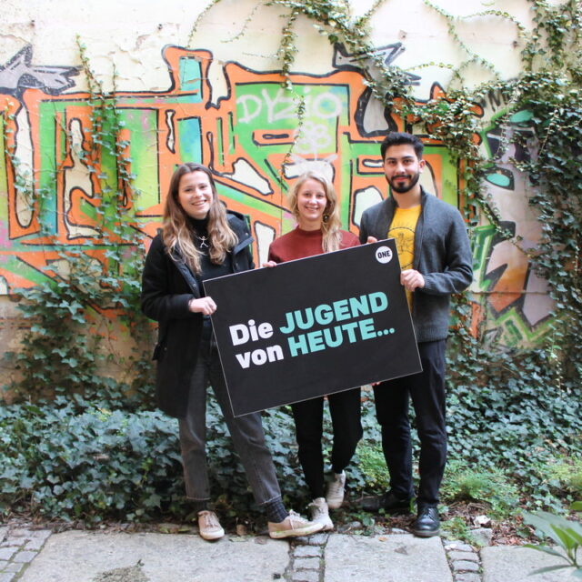 Morgens um 8 in Berlin: 3 Weltverbesserer*innen zu Besuch bei ONE in Deutschland