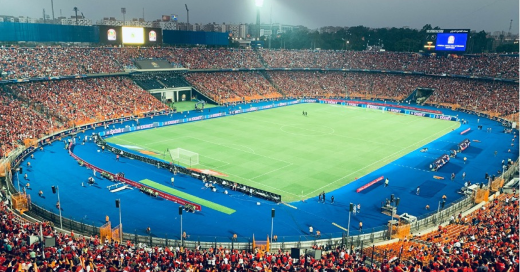 Fußballstadion in Kairo, Ägypten
