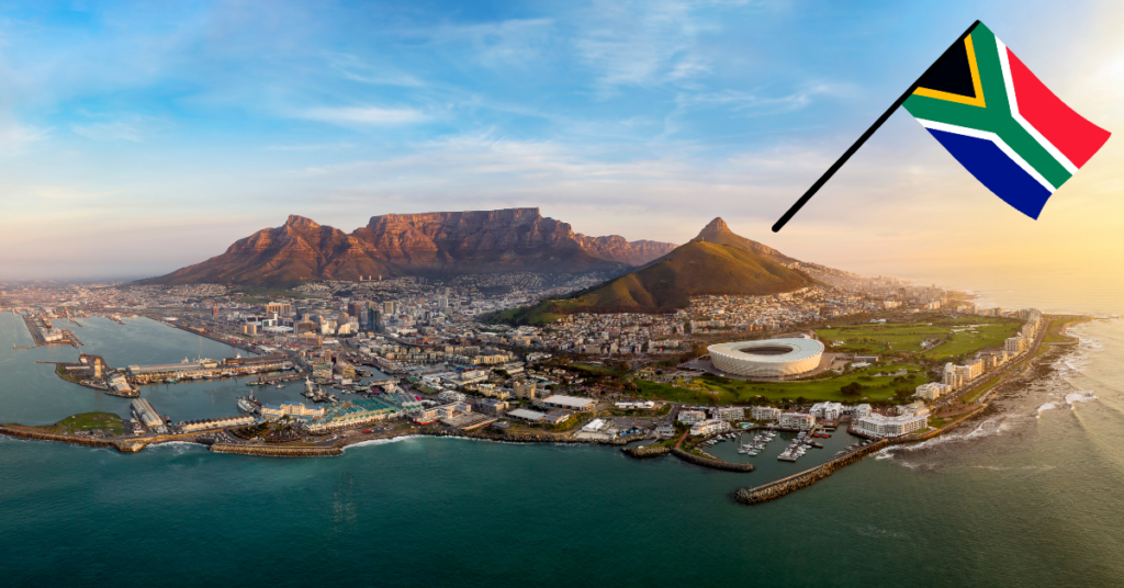 Blick auf Südafrika