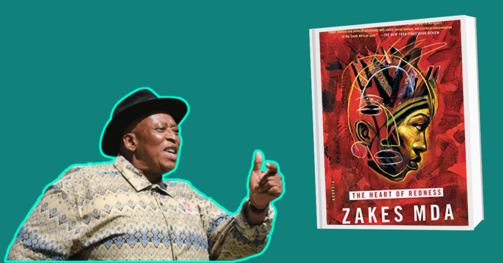 Der afrikanische Autor Zakes Mda mit seinem Buch the heart of redness